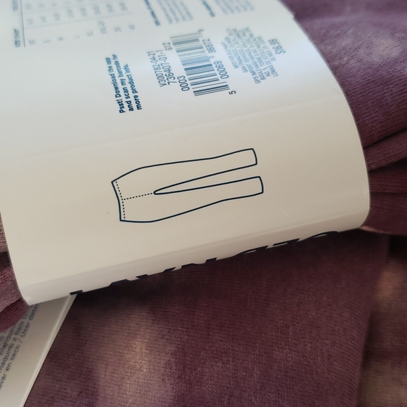 Old Navy High-Rise Cropped Leggings - Mauve Tie-Dye - Picture 5 of 6